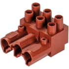 Wieland - connecteur ST18i3 femelle à vis double Marron