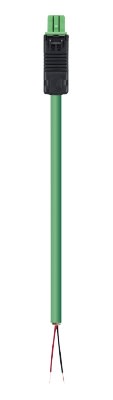 Wieland - cordon BST14i2 3,5m F/- 0,5² FBHH Vert ss halogène