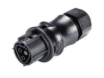 Wieland - connecteur RST20i2 femelle à vis 13,3x5,3mm Noir
