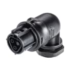 Wieland - embase RST20i2 coudée femelle à ressort Noir