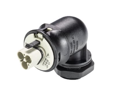 Wieland - embase RST20i2 coudée mâle à ressort Gris foncé