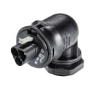 Wieland - embase RST20i2 coudée mâle à ressort Noir