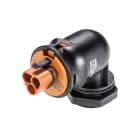 Wieland - embase RST20i2 coudé M25 mâle à vis Marron