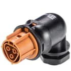 Wieland - embase RST20i3 coudé femelle M20 à ressort Marron