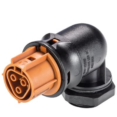 Wieland - embase RST20i3 coudé femelle M25 à ressort Marron