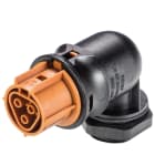 Wieland - embase RST20i3 coudé femelle M25 à ressort Marron