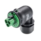 Wieland - connecteur RST20i3 coudé mâle à vis 6-10mm Vert