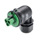 Wieland - connecteur RST20i3 coudé mâle à vis 10-14mm Vert