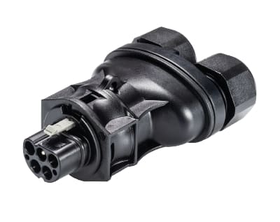 Wieland - connecteur RST20i4 mâle à vis double 10-14mm Noir