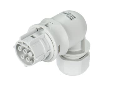 Wieland - connecteur RST20i4 coudé femelle à vis 6-10mm Gris clair