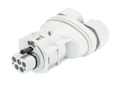 Wieland - connecteur RST20i5 mâle à vis double 10-14mm Gris clair
