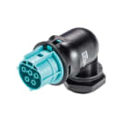 Wieland - embase RST20i5 coudé femelle à vis M25 Turquoise
