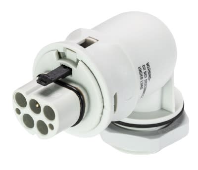 Wieland - embase RST20i5 coudé mâle à vis M25 Gris clair