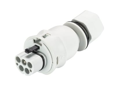 Wieland - embase RST20i5 coudé 7° mâle à vis M16 Gris clair