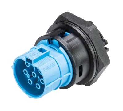 Wieland - Embase RST20i7 M32 femelle à vis bleu clair