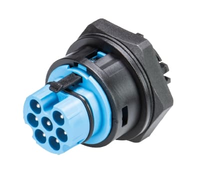 Wieland - Embase RST20i7 M32 mâle à vis bleu clair