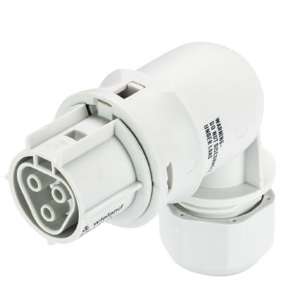 Wieland - connecteur RST20i3 coudé femelle à vis 6-10mm Gris clair