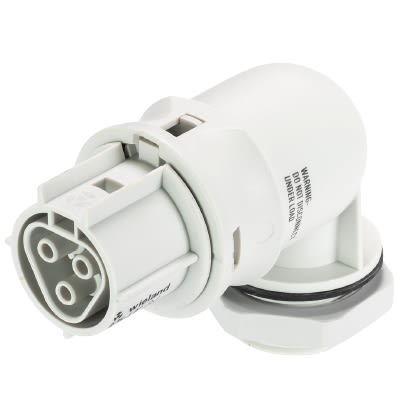 Wieland - embase RST20i3 coudé femelle M25 à sertir Gris clair