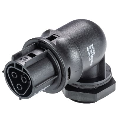 Wieland - embase RST20i3 coudé femelle M25 à sertir Noir