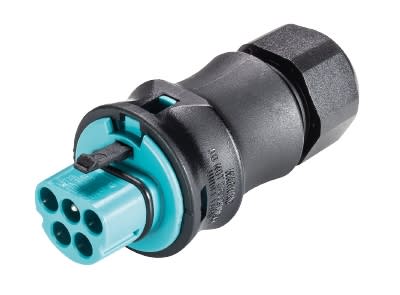 Wieland - connecteur RST20i5 mâle à sertir 10-14mm Turquoise