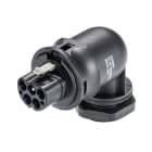 Wieland - embase RST20i5 coudé mâle à sertir M25 Noir