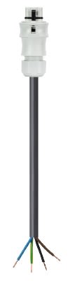 Wieland - cordon RST20i4 4m M/- 1,5² HO5VVF Gris clair (Eca)