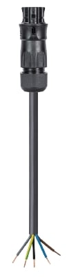Wieland - cordon RST20i5 3,5m F/- 1,5² HO5VVF Noir (Eca)