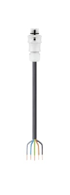 Wieland - cordon RST20i5 4m M/- 1,5² HO5VVF Gris clair (Eca)