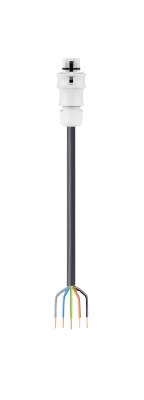 Wieland - cordon RST20i5 8m M/- 1,5² HO5VVF Gris clair (Eca)