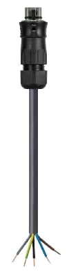 Wieland - cordon RST25i5 1m M/- 4² HO7RNF Gris foncé