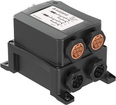 Wieland - boite de répartition RST20i5 1E/3S Noir + RST20i4 1E/3S Marron