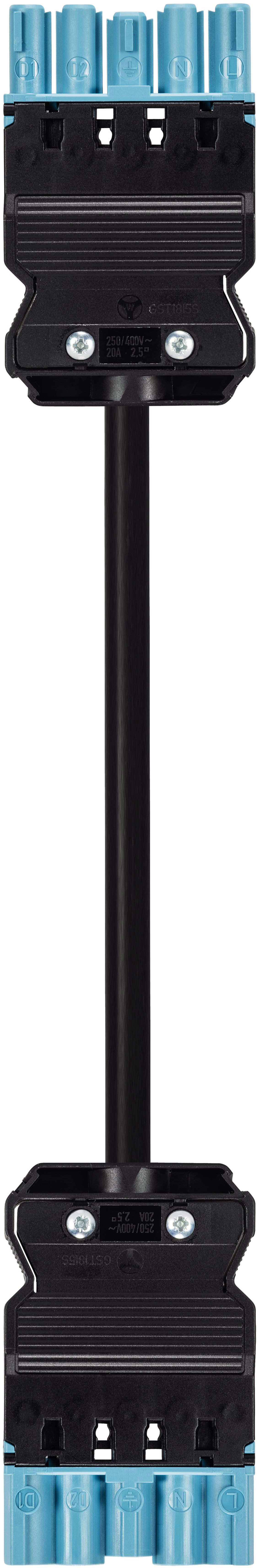 Wieland - cordon GST18i5 1m M/F 2,5² HO5Z1Z1F Bleu pastel ss halogène (Eca)