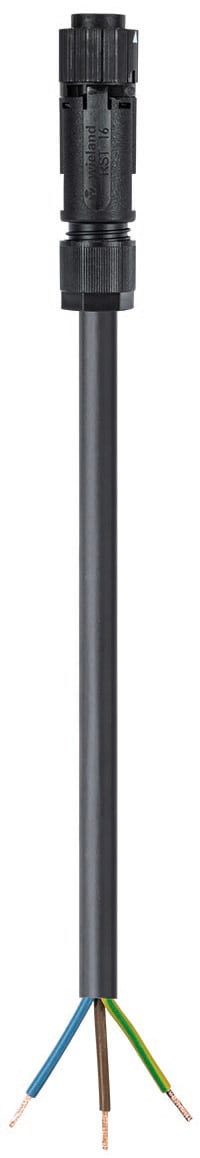 Wieland - Cordon RST16i3 4m F/- 1,5² HO5VVF Noir (Eca)