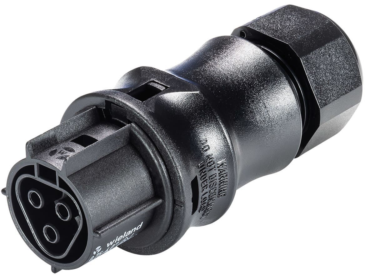 Wieland - connecteur RST20i3 femelle à vis 6-10mm Noir