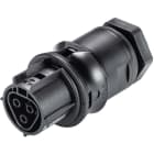 Wieland - embase RST20i3 femelle M20 à vis Noir