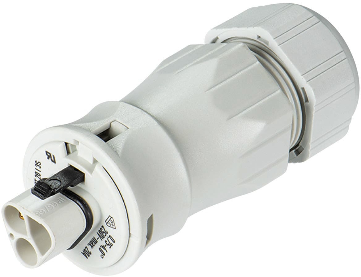 Wieland - connecteur RST20i3 mâle à vis 13-18mm Gris clair