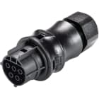 Wieland - connecteur RST20i3 coudé mâle à vis 6-10mm Noir