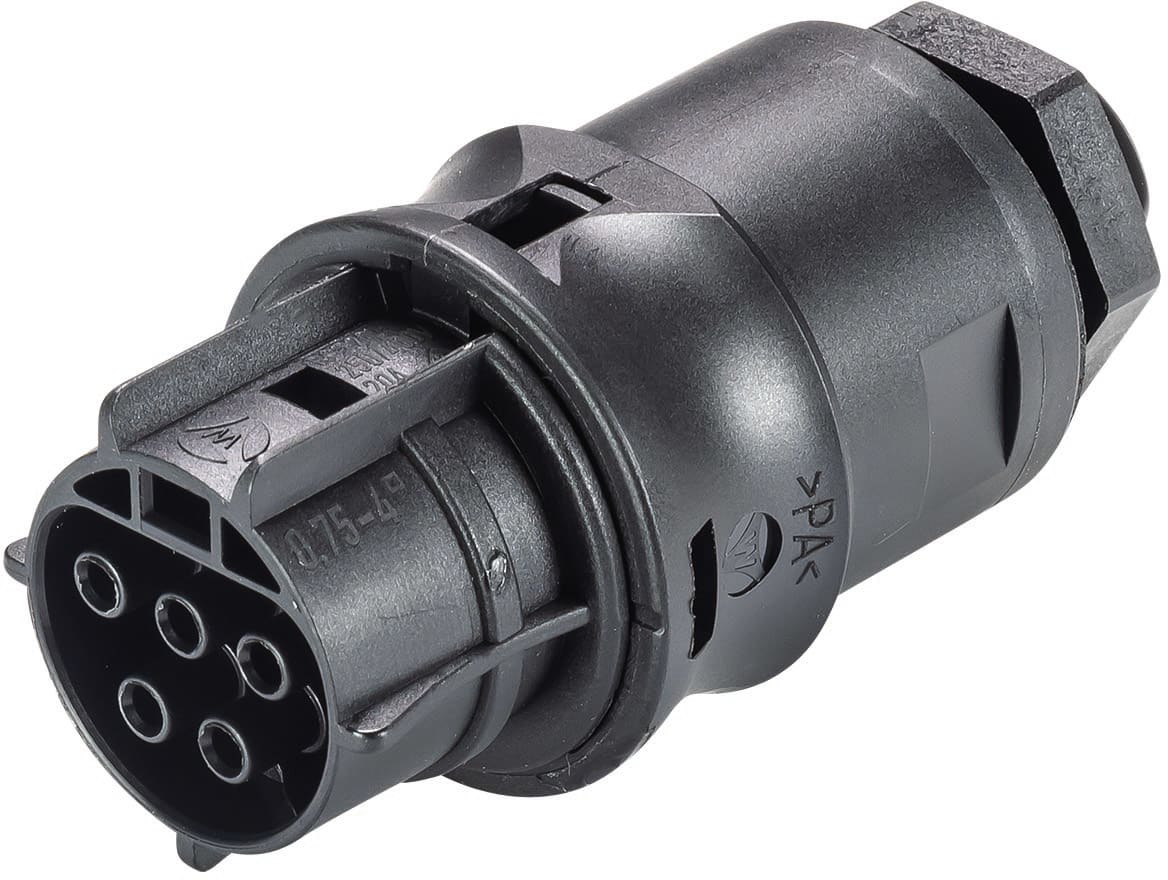 Wieland - embase RST20i5 femelle à vis M16 Noir