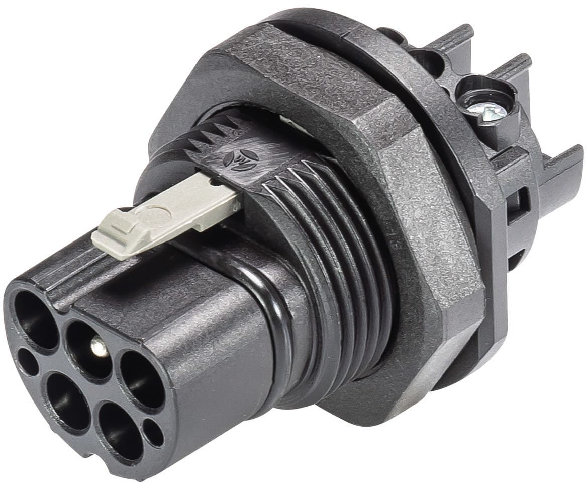 Wieland - embase RST20i5 mâle à vis M25 Noir