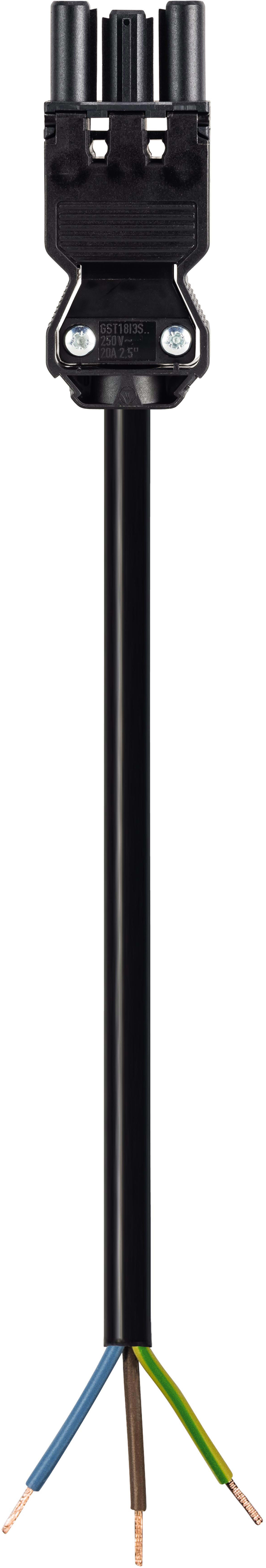 Wieland - cordon GST18i3 9m F/- 2,5² HO5Z1Z1F Noir ss halogène (Eca)