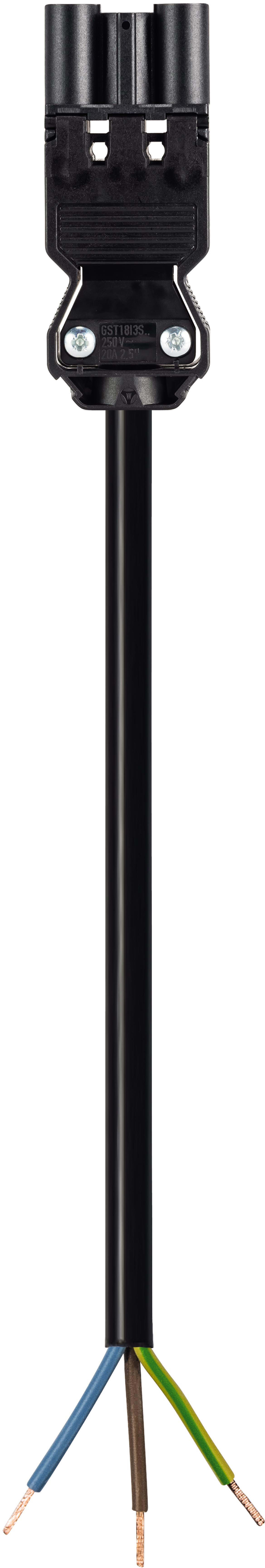 Wieland - cordon GST18i3 9m M/- 2,5² HO5Z1Z1F Noir ss halogène (Eca)