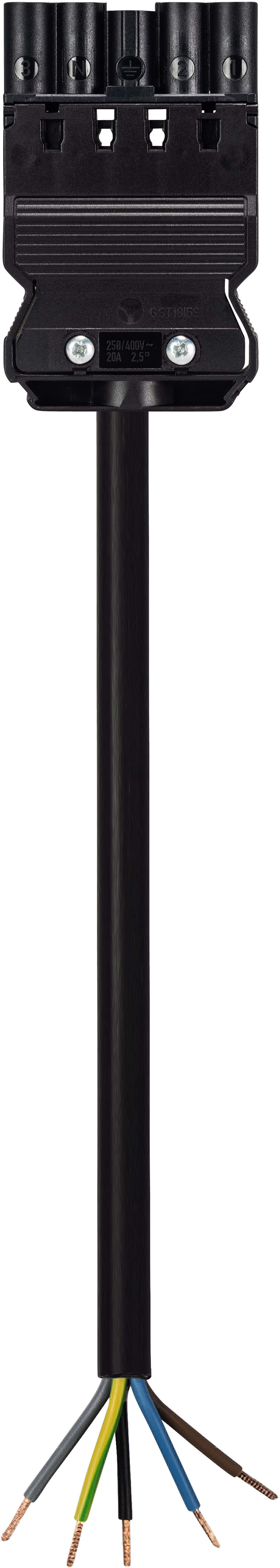 Wieland - cordon GST18i5 2m M/- 2,5² HO5Z1Z1F Noir (cca)
