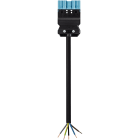 Wieland - cordon GST18i5 2m M/- 2,5² HO5Z1Z1F Bleu pastel ss halogène (Eca)