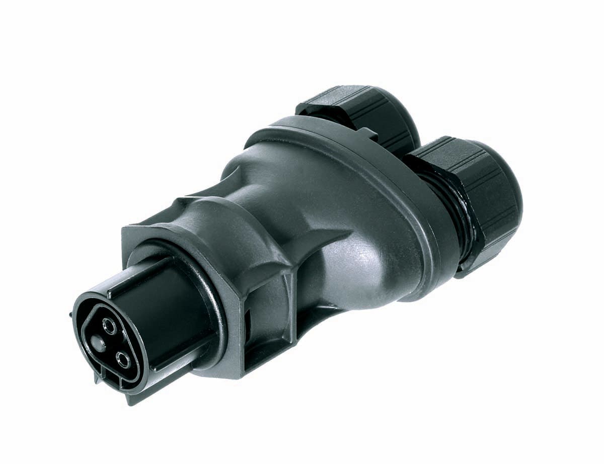 Wieland - connecteur RST20i2 femelle à ressort double 10-14mm Noir