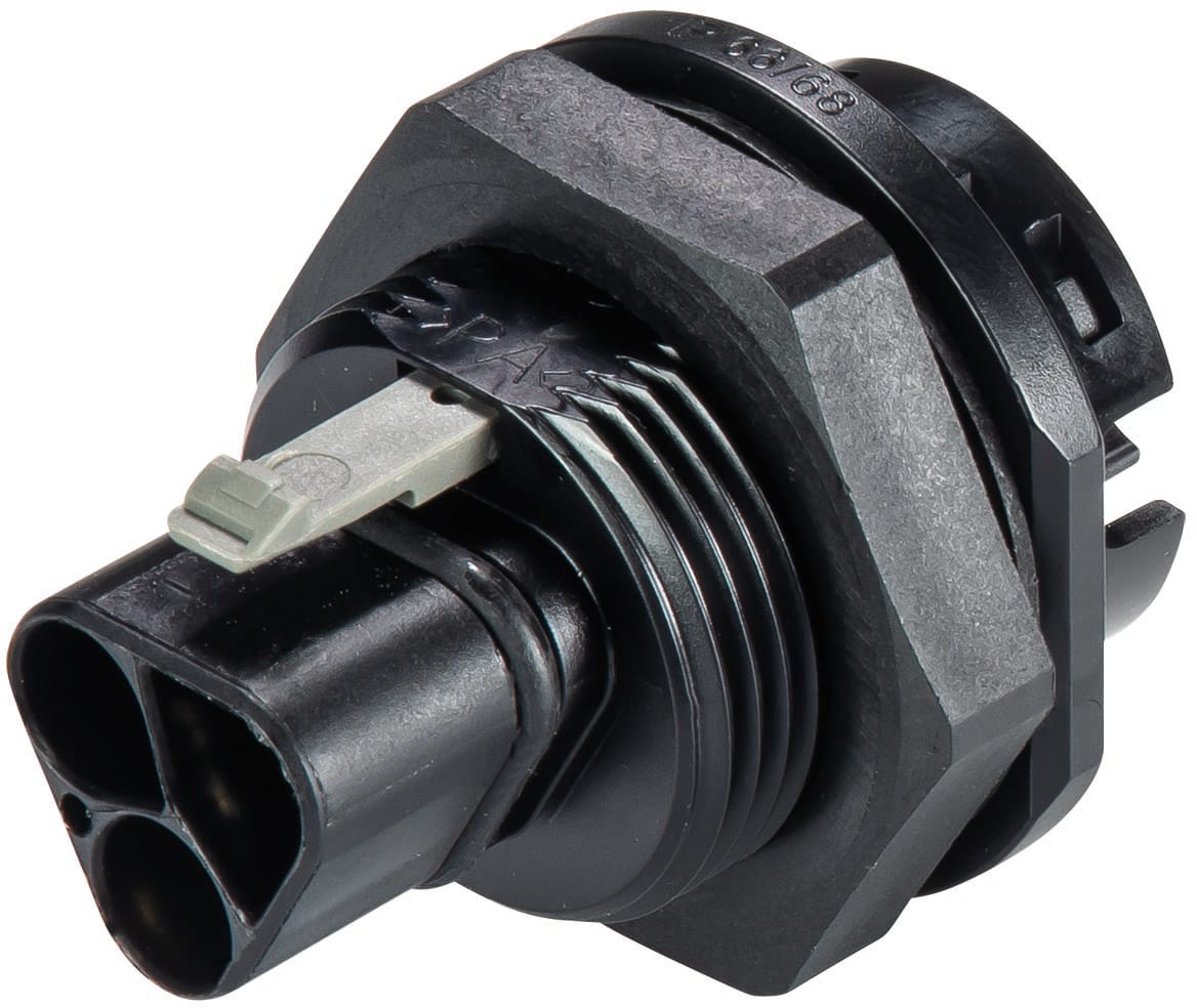 Wieland - embase RST20i2 M25 mâle à ressort Noir