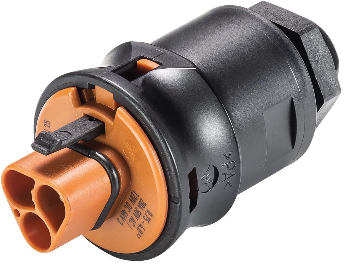 Wieland - embase RST20i2 M16 mâle à vis Marron