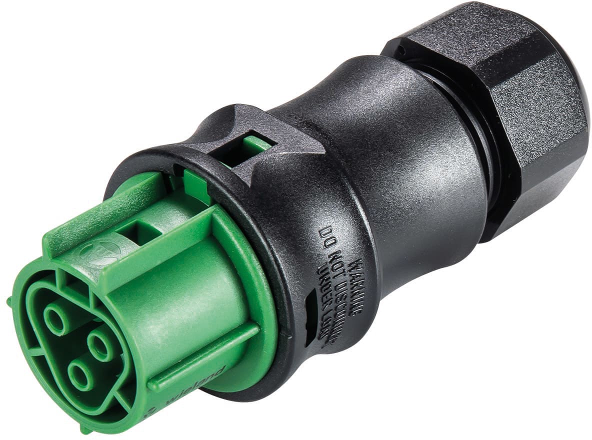 Wieland - connecteur RST20i3 femelle à vis 10-14mm Vert