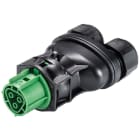 Wieland - connecteur RST20i3 femelle double à vis 6-10mm Vert