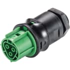 Wieland - embase RST20i3 femelle M20 à vis Vert