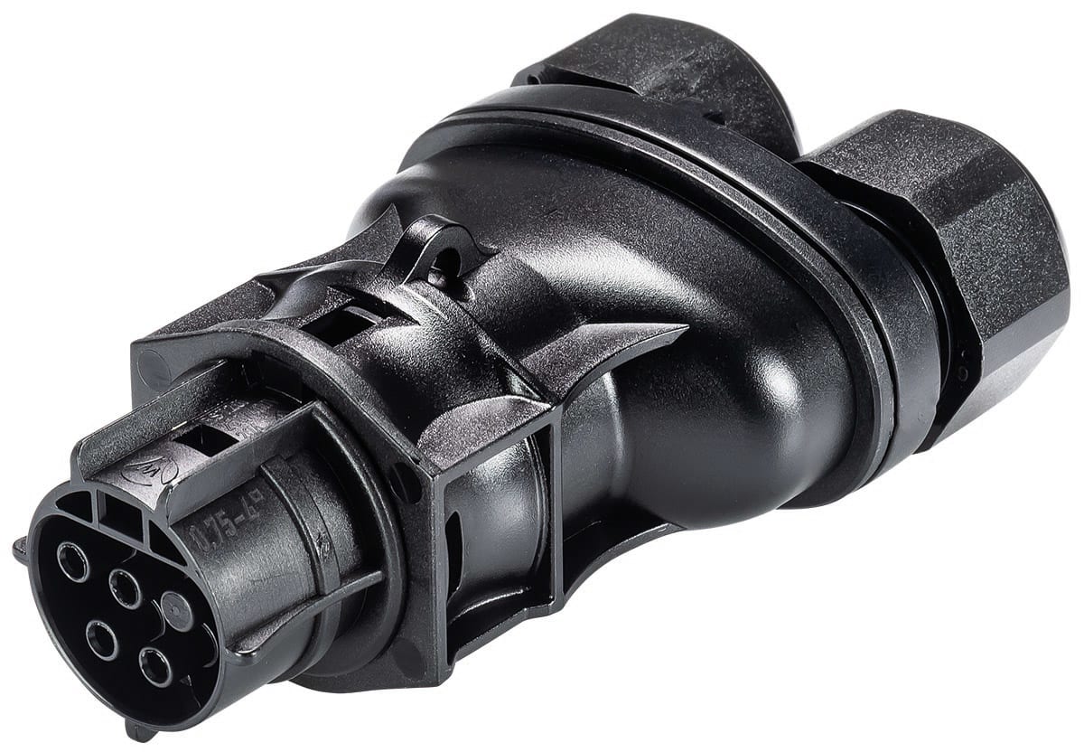 Wieland - connecteur RST20i4 femelle à vis double 6-10mm Noir